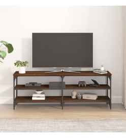 Meuble TV chêne marron 140x30x50 cm bois d'ingénierie