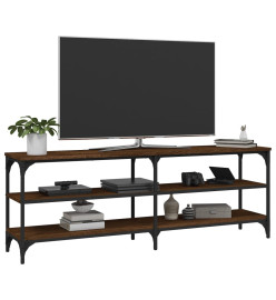 Meuble TV chêne marron 140x30x50 cm bois d'ingénierie