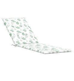 Coussin de chaise longue motif de feuilles tissu oxford