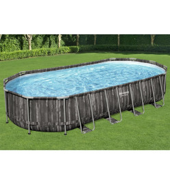 Bestway Ensemble de piscine ovale 7,32x3,66x1,22 m