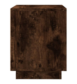 Table de chevet chêne fumé 44x35x45 cm bois d'ingénierie