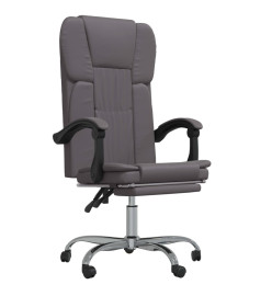 Fauteuil inclinable de bureau Gris Similicuir