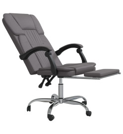 Fauteuil inclinable de bureau Gris Similicuir