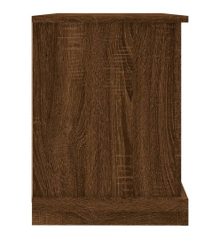 Meuble TV chêne marron 73x35,5x47,5 cm bois d'ingénierie