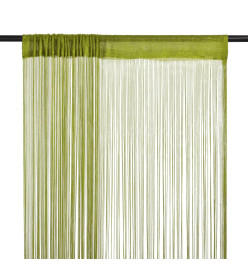 Rideau en fils 2 pcs 140 x 250 cm Vert