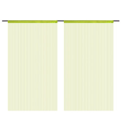 Rideau en fils 2 pcs 140 x 250 cm Vert