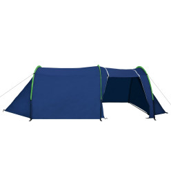 Tente de camping 4 personnes Bleu marine et vert