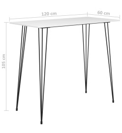 Ensemble de bar 5 pcs Blanc et noir