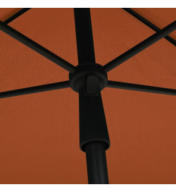 Parasol de jardin avec mât 210x140 cm Terre cuite