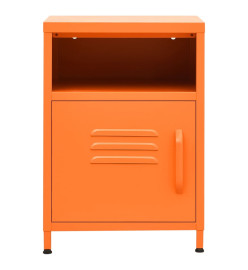 Table de chevet Orange 35x35x51 cm Acier