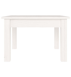 Table basse Blanc 45x45x30 cm Bois massif de pin