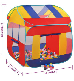 Tente de jeu avec 550 balles 123x120x126 cm