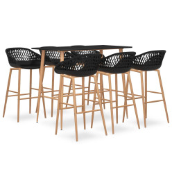 Ensemble de bar 7 pcs Noir