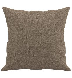 Coussins décoratifs 2 pcs Taupe 40x40 cm Tissu