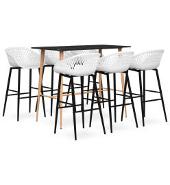 Ensemble de bar 7 pcs Noir et blanc