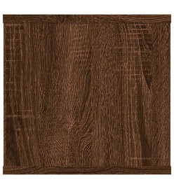 Étagère d'angle murale Chêne marron 102x30x29cm Bois ingénierie