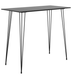 Table de bar Noir 120x60x105 cm