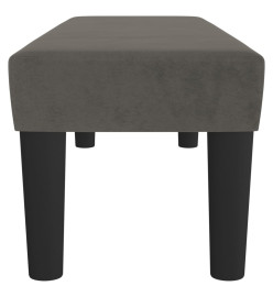 Banc Gris foncé 100x30x30 cm Velours