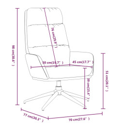 Chaise de relaxation Gris foncé Tissu