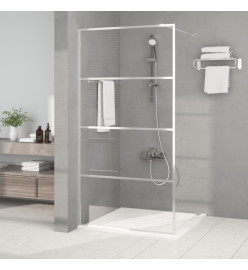 Paroi de douche Argenté 100x195 cm Verre ESG transparent