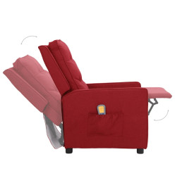 Fauteuil de massage Rouge bordeaux Tissu