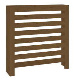 Cache-radiateur Marron miel 79,5x19x84 cm Bois massif de pin