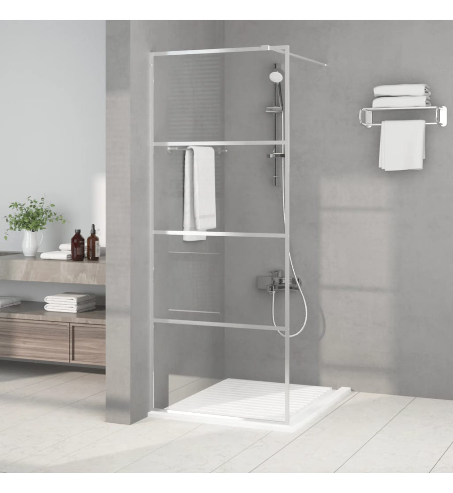 Paroi de douche Argenté 80x195 cm Verre ESG transparent