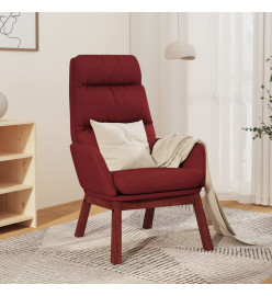 Chaise de relaxation Rouge bordeaux Tissu