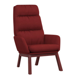 Chaise de relaxation Rouge bordeaux Tissu