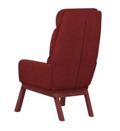 Chaise de relaxation Rouge bordeaux Tissu