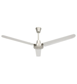 Ventilateur de plafond 142 cm Argenté