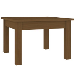 Table basse Marron miel 45x45x30 cm Bois massif de pin