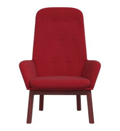 Chaise de relaxation Rouge bordeaux Velours