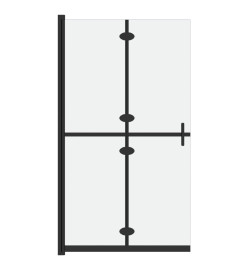 Paroi de douche pliable Verre ESG dépoli 100x190 cm