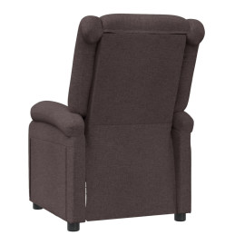 Fauteuil inclinable Marron foncé Tissu