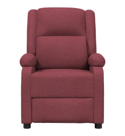 Fauteuil inclinable électrique Rouge bordeaux Tissu