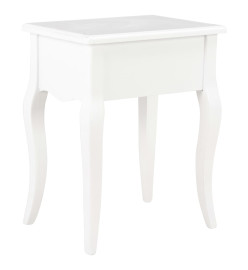 Table de chevet Blanc 40 x 30 x 50 cm Bois de pin massif