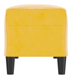 Banc Jaune 100x35x41 cm Velours