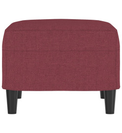 Repose-pied Rouge bordeaux 60x50x41 cm Tissu