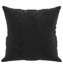 Coussins décoratifs 2 pcs Noir 40x40 cm Velours