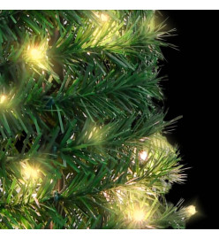 Sapin de Noël artificiel escamotable 50 LED vert 120 cm