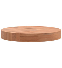 Dessus de table Ø30x4 cm rond bois massif de hêtre