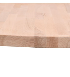 Dessus de table Ø70x2,5 cm rond bois massif de hêtre