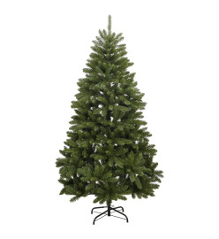 Sapin de Noël artificiel à charnières avec support vert 180 cm