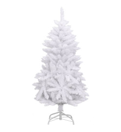 Sapin de Noël artificiel à charnières avec support blanc 150 cm