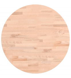 Dessus de table Ø50x4 cm rond bois massif de hêtre