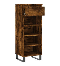 Armoire à chaussures Chêne fumé 40x36x105 cm Bois d'ingénierie