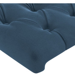 Tête de lit à LED Bleu foncé 80x7x78/88 cm Velours