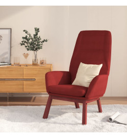 Chaise de relaxation Rouge bordeaux Tissu