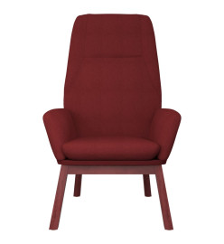 Chaise de relaxation Rouge bordeaux Tissu